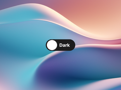 Dark Mode Web Design Banner